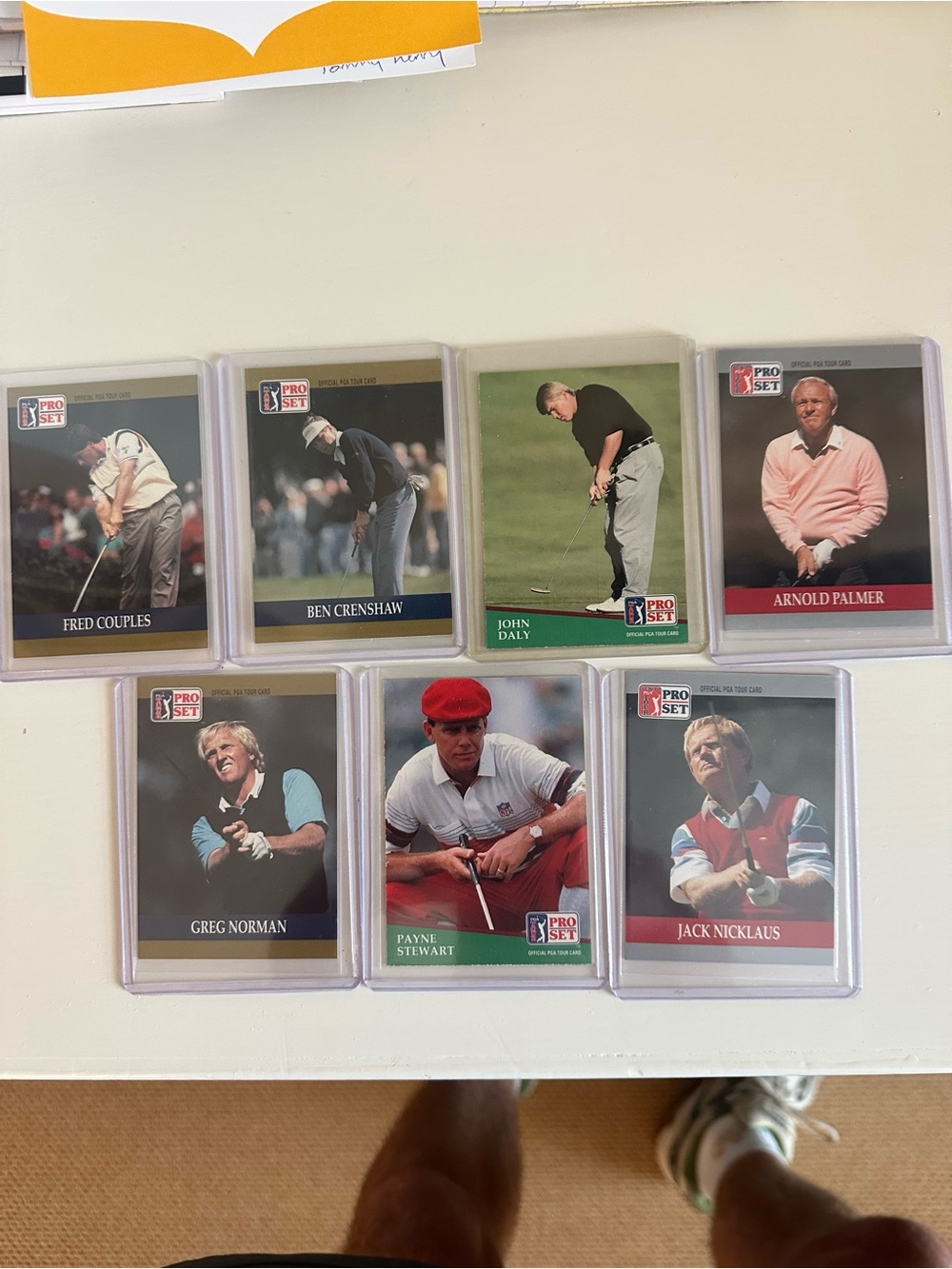 Golf sports cards